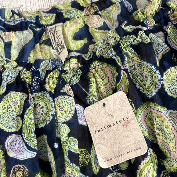 Free People Sundown Paisley Bodysuit Size XS.  NWT - Picture 8 of 12